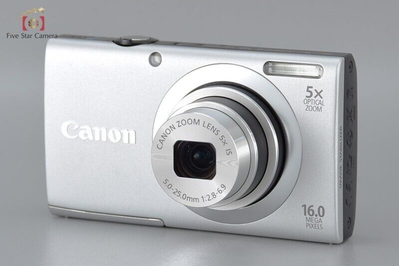 Mint!! Canon Powershot A2400 IS Silver 16.0 MP Digital Camera w/Box