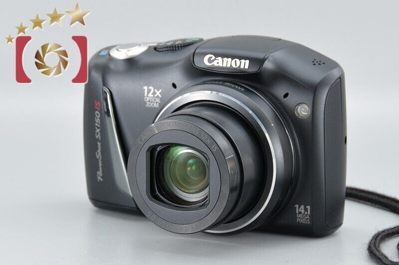 Very Good!! Canon PowerShot SX150 IS Black 14.5 MP Digital Camera