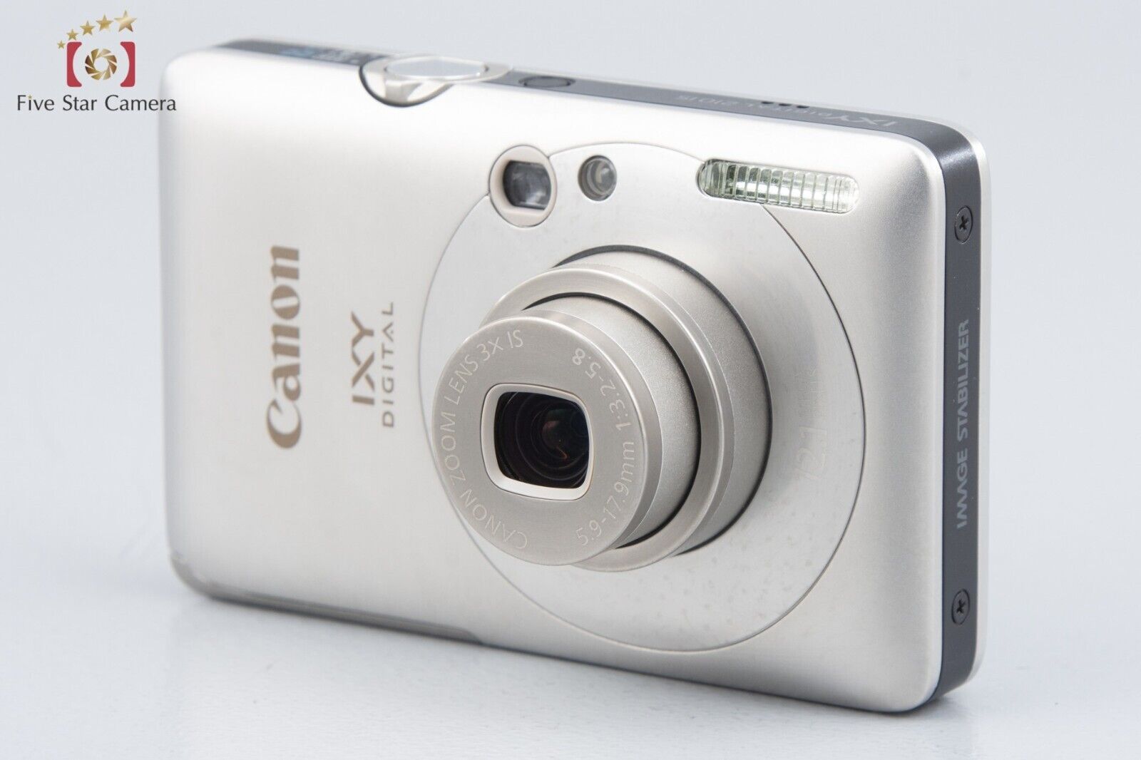 Near Mint!! Canon IXY DIGITAL 210 IS Silver 12.1 MP Digital Camera w/ Box