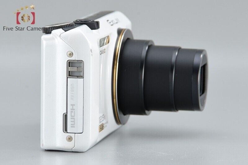 Very Good!! CASIO EXILIM EX-ZR200 White 16.1 MP Digital Camera