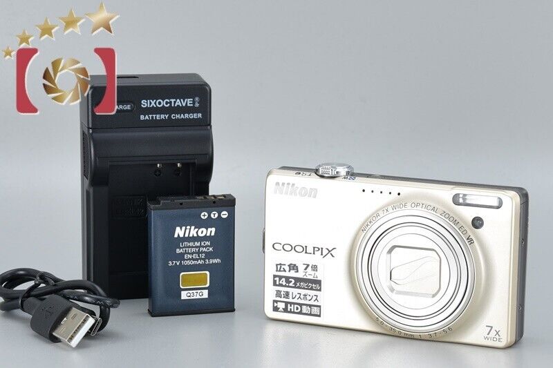 Excellent!! Nikon COOLPIX S6000 Gold 14.2 MP Digital Camera