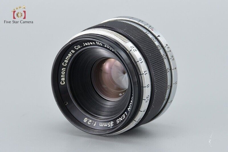 Very Good!! Canon 35mm f/2.8 L39 LTM Leica Thread Mount Lens