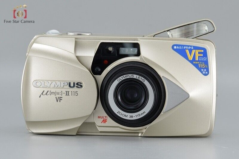 Excellent!! Olympus μ[mju:]-II 115 VF 35mm Point & Shoot Film Camera