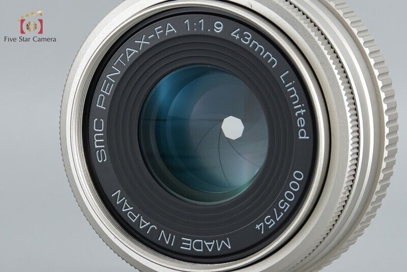 Excellent!! PENTAX SMC FA 43mm f/1.9 Limited Silver