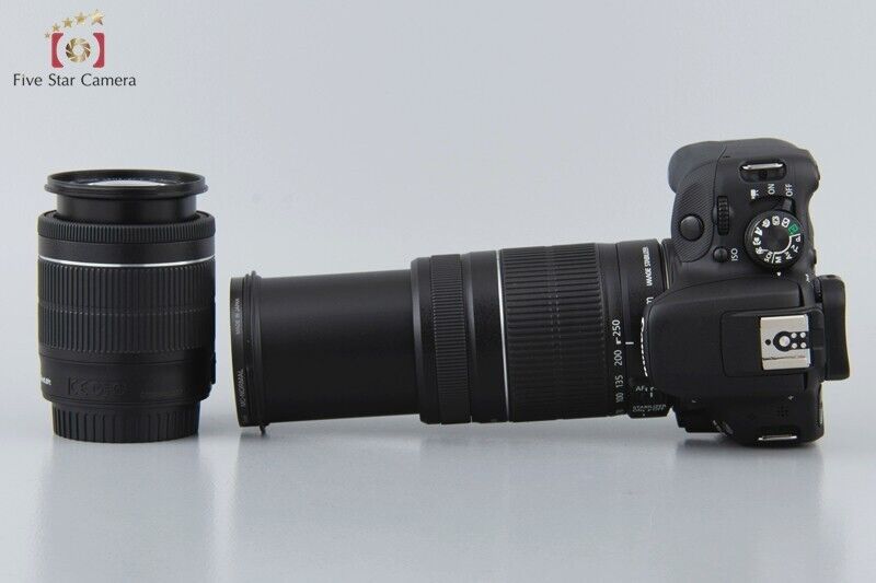 "Count 1,823" Canon EOS Kiss X7 / Rebel SL1 / 100D 18.0 MP 18-55 55-250 Lens kit