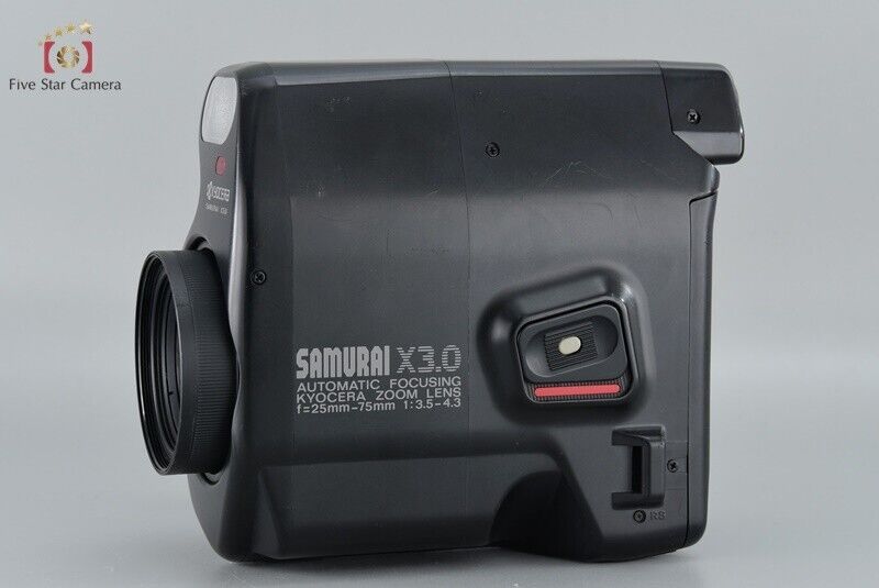 Very Good!! Kyocera Samurai X3.0 Point & Shoot Half Frame 35mm Film Camera
