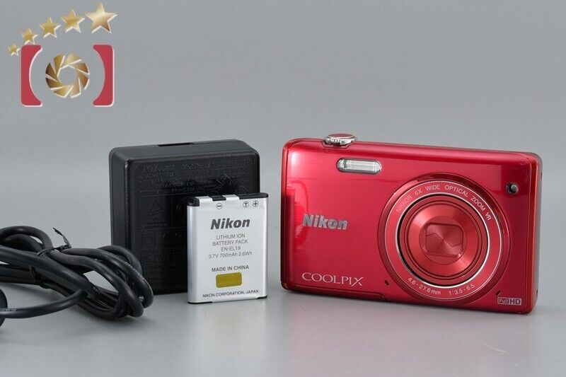 Nikon COOLPIX S5200 Red 16.0 MP Digital Camera