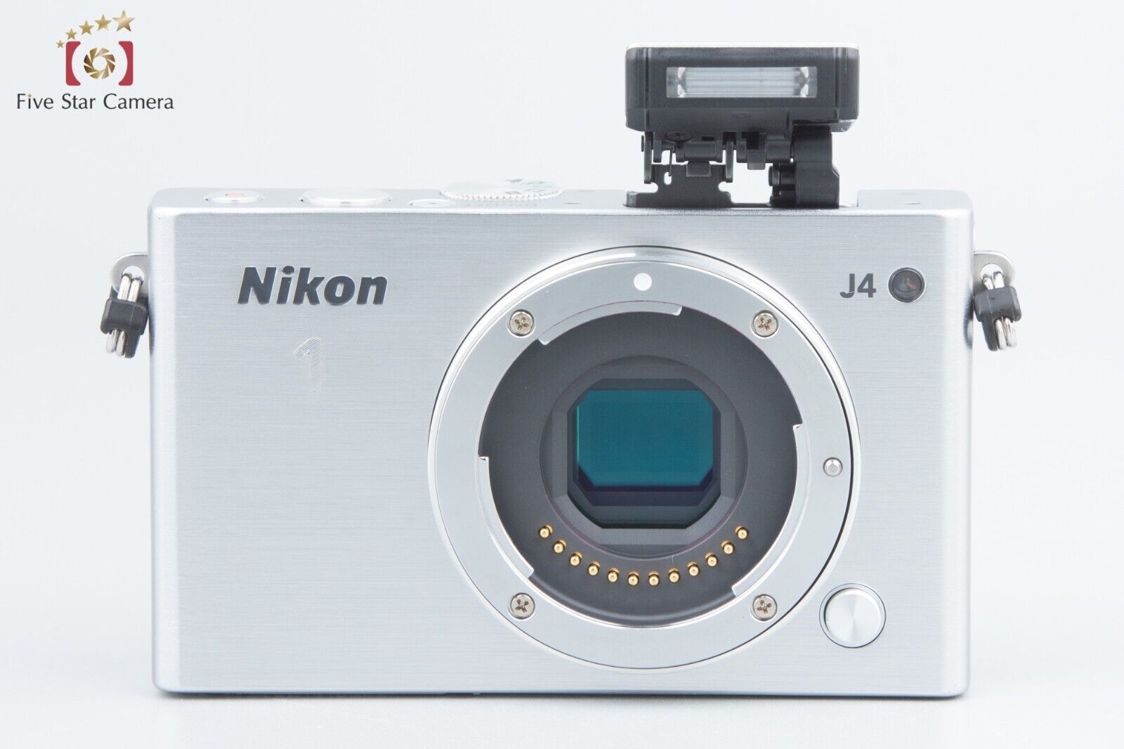 "Shutter count 2,517" Nikon 1 J4 Silver 18.4 MP Digital Camera 10-30 Lens