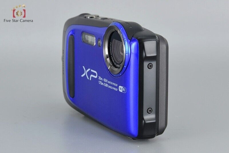 Excellent!! FUJIFILM FinePix XP120 Blue 16.4 MP Waterproof Digital Camera