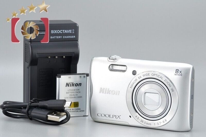 Excellent!! Nikon COOLPIX A300 Silver 20.1 MP Digital Camera