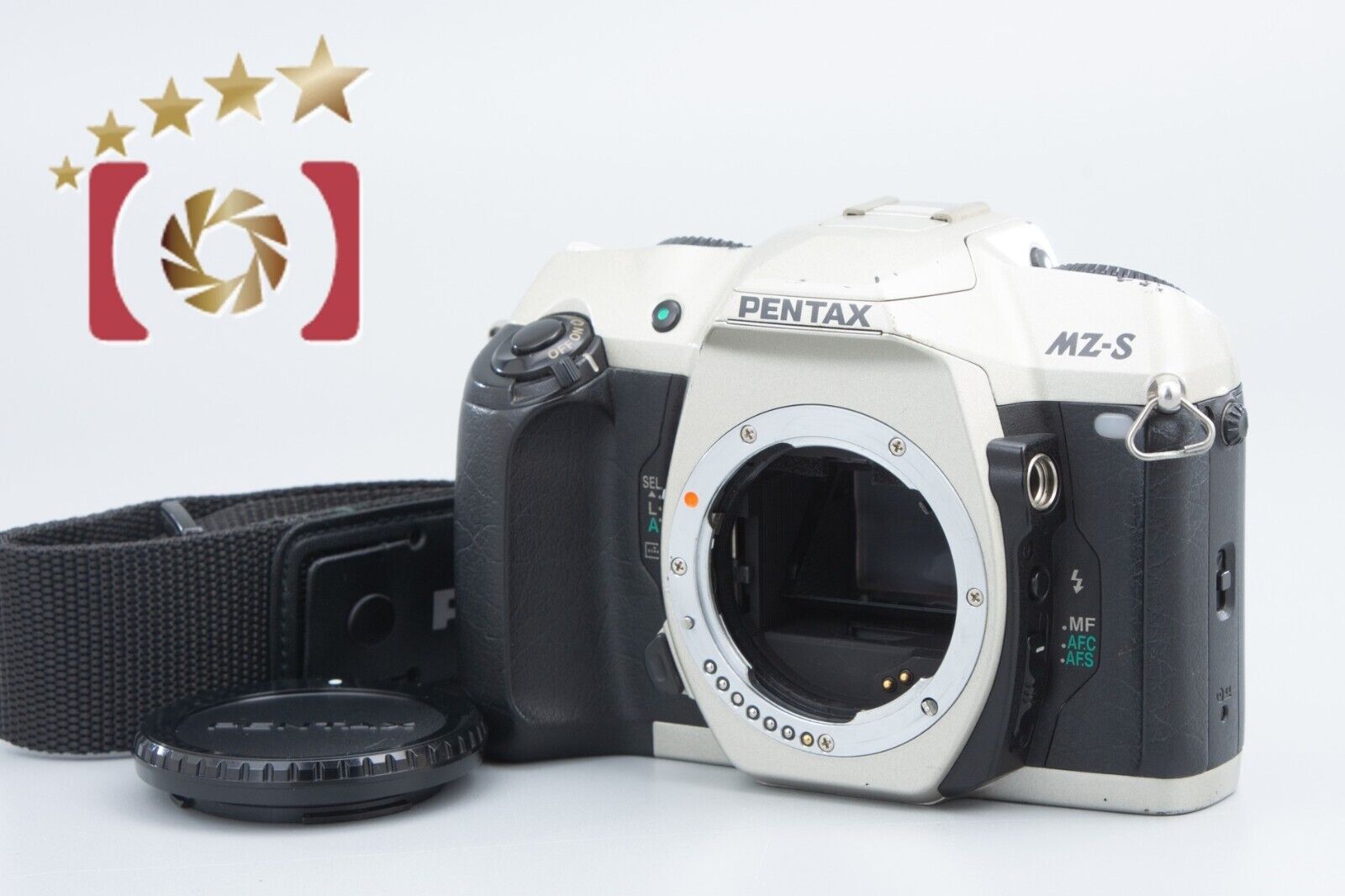 Very Good!! PENTAX MZ-S Silver 35mm SLR Film Camera Body