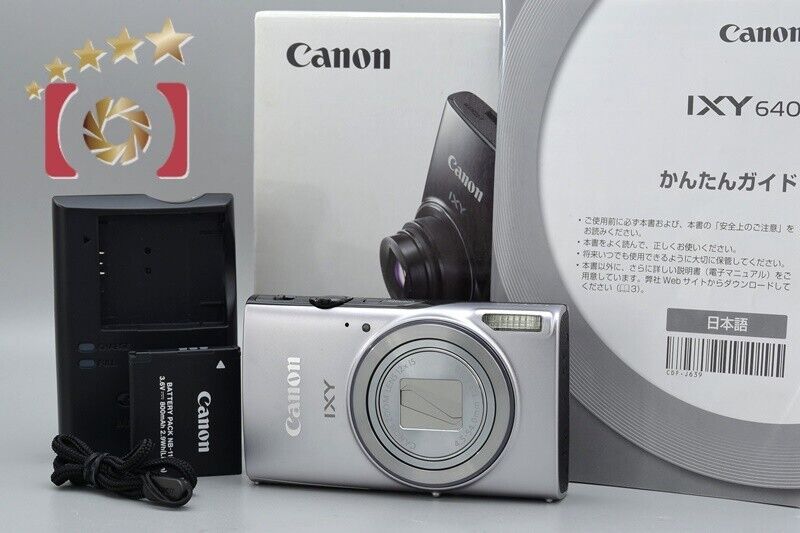 Very Good!! Canon IXY 640 Silver 20.0 MP Digital Camera w/Box