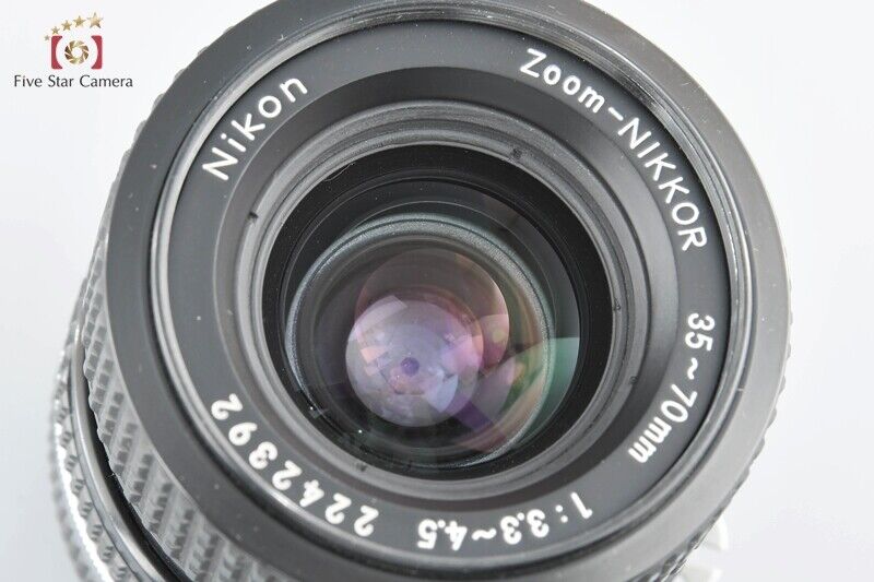 【20％OFF】Nikon Ai-S NIKKOR 35-70mm f/3.3-4.5 + Ai Zoom NIKKOR 80-200mm f/4.5