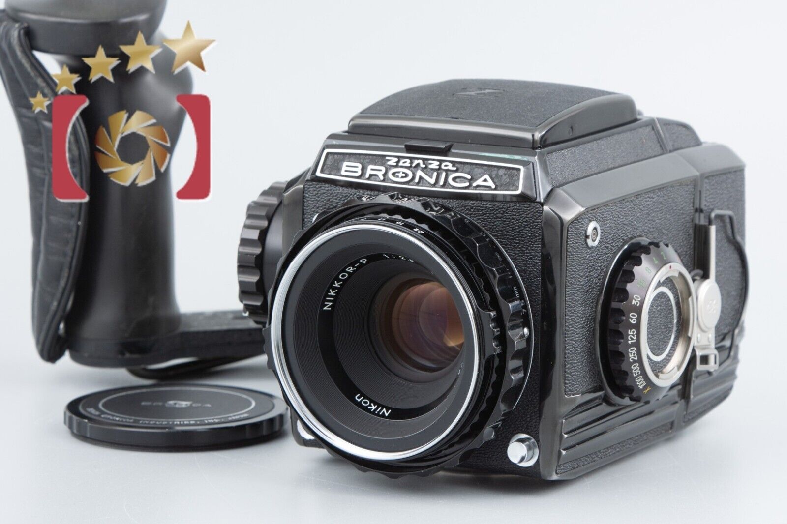 Zenza Bronica S2 Black Later Model + Nikon NIKKOR-P 75mm f/2.8