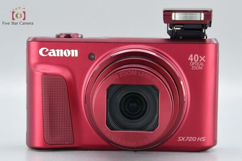 Near Mint!! Canon PowerShor SX720 HS Red 20.3 MP Digital Camera w/Box