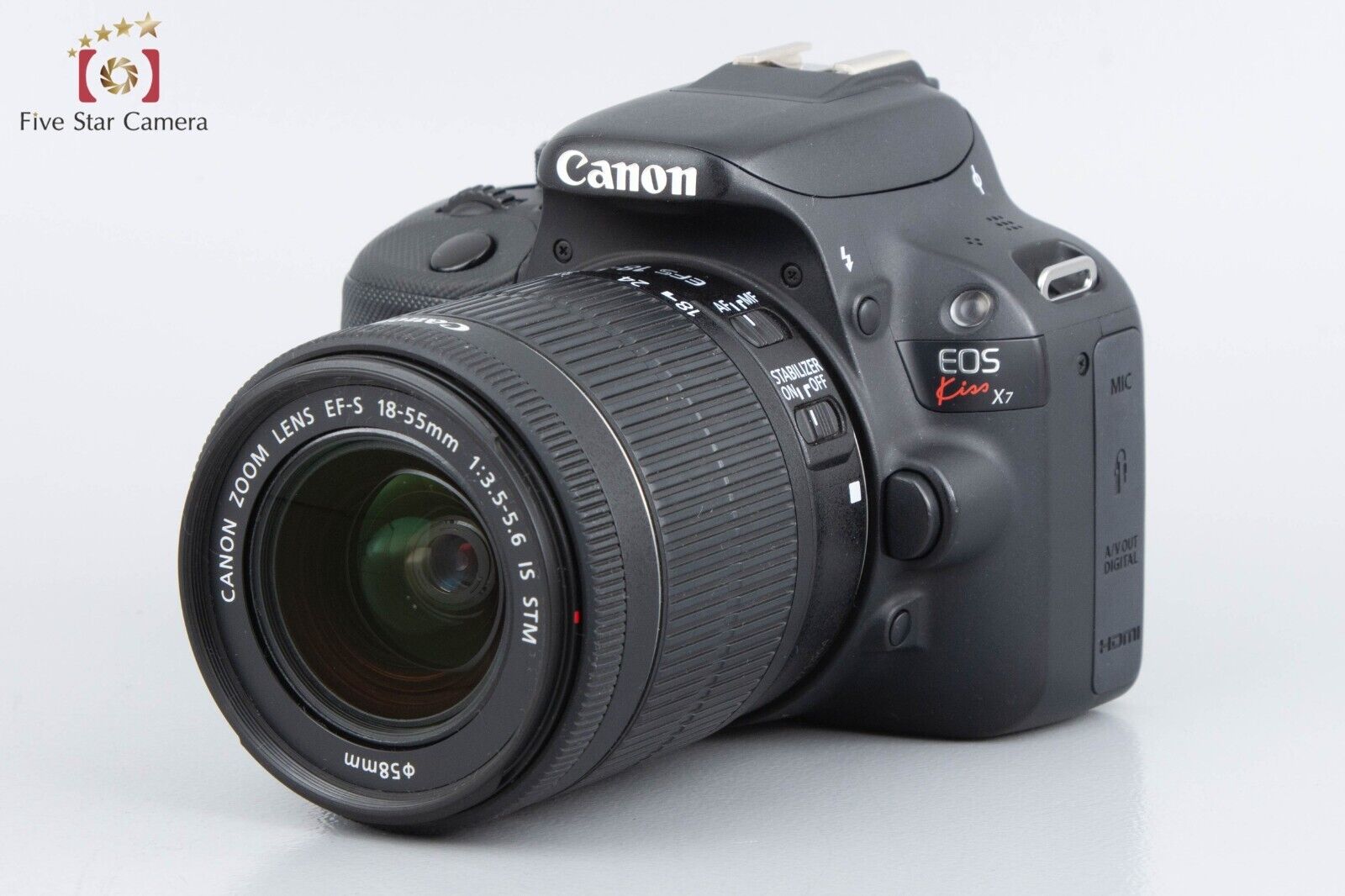 Canon EOS Kiss X7 / Rebel SL1 / 100D 18.0 MP DSLR EF-S 18-55 55-250 Le