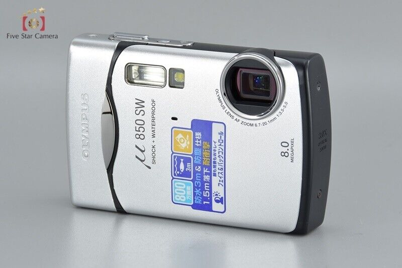 Very Good!! Olympus μ 850 SW Silver 8.0 MP Waterprof Digital Camera