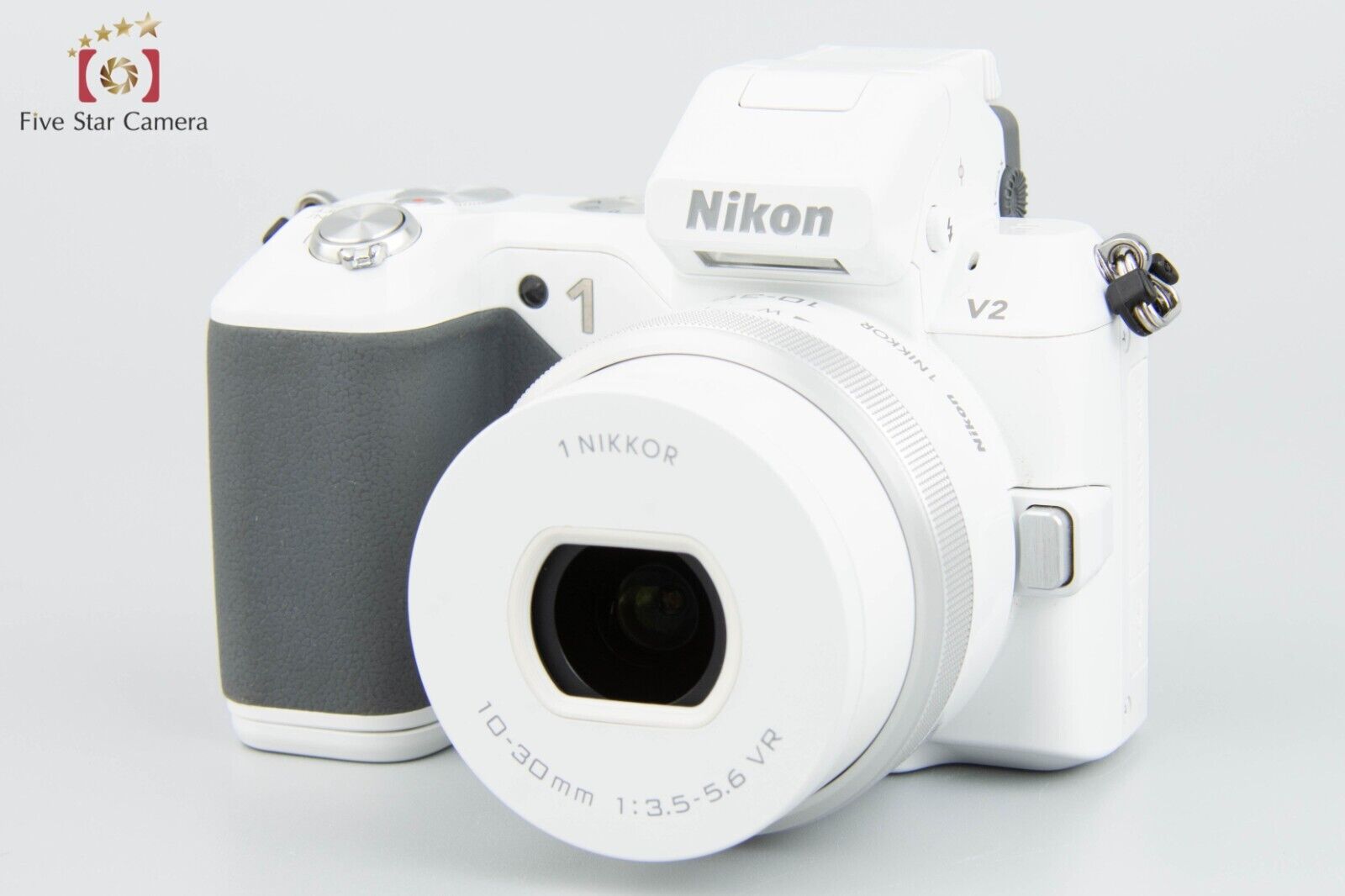 "Count 2,503" Nikon 1 V2 White 14.3MP + 1 NIKKOR 10-30/3.5-5.6 VR New Model