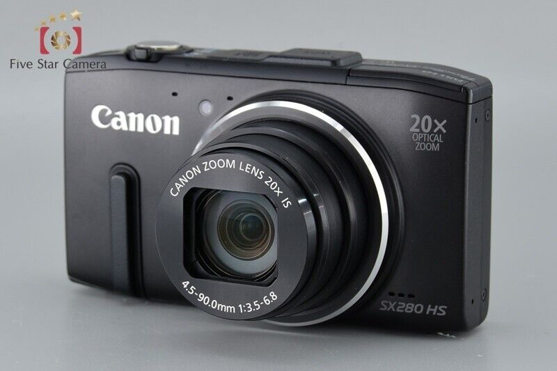 Mint!! Canon Powershot SX280 HS Black 12.1 MP Digital Camera w/Box