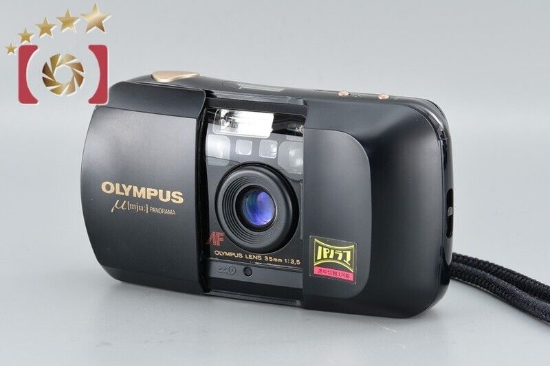 Excellent!! Olympus μ[mju:] PANORAMA 35mm Point & Shoot Film Camera
