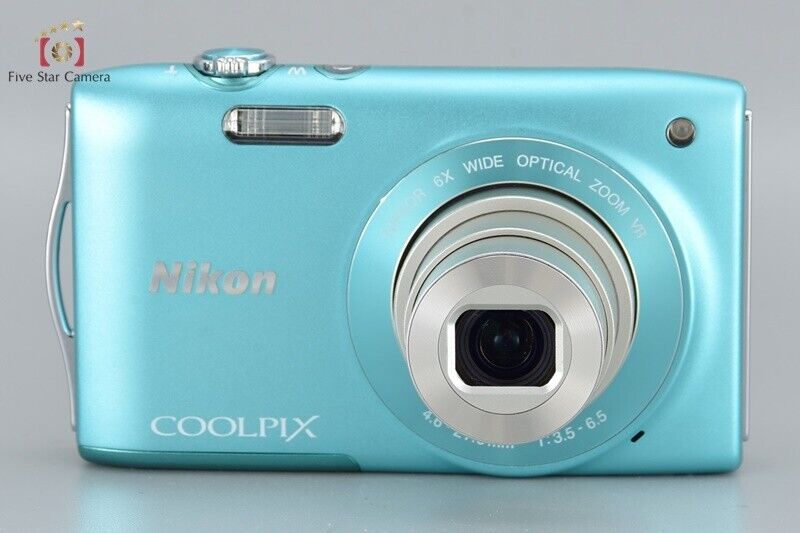 Excellent!! NIkon COOLPIX S3300 Mint Green 16.0 MP Digital Camera