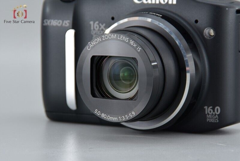 Excellent!! Canon PowerShot SX160 IS Black 16.0 MP DIgital Camera