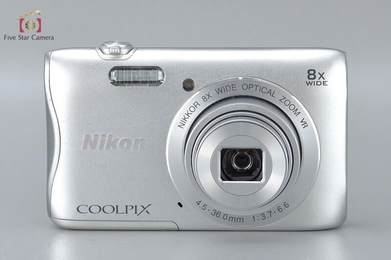 Excellent!! Nikon COOLPIX S3700 Silver 20.0 MP Digital Camera