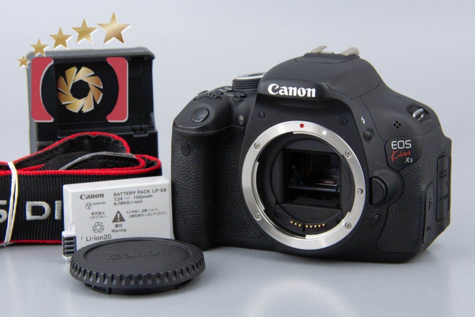 Very Good!! Canon EOS Kiss X5 / Rebel T3i / 600D 18.0MP DSLR Camera Body
