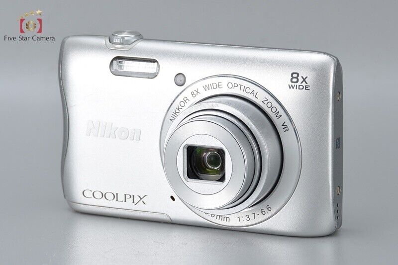 Excellent!! Nikon COOLPIX S3700 Silver 20.0 MP Digital Camera