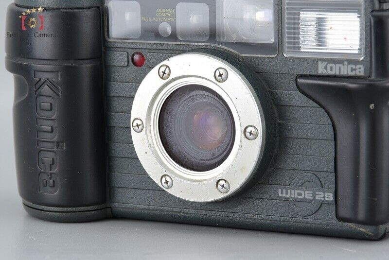 Very Good!! Konica Genbakantoku 28 WB Black 35mm Point & Shoot Film Camera