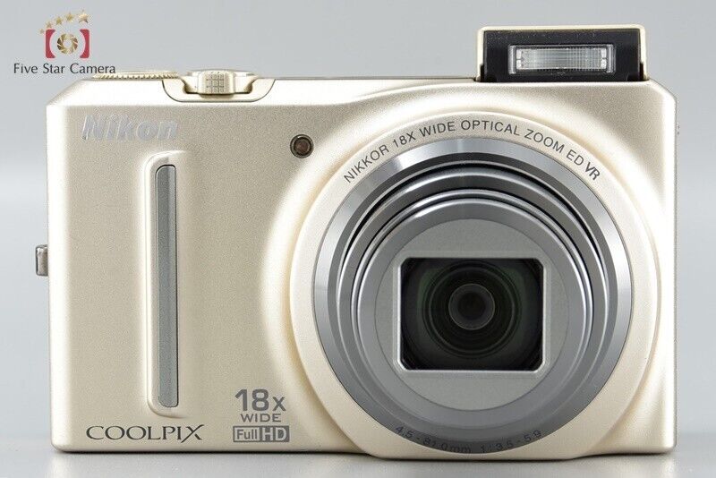 Excellent!! Nikon COOLPIX S9100 Gold 12.1 MP Digital Camera