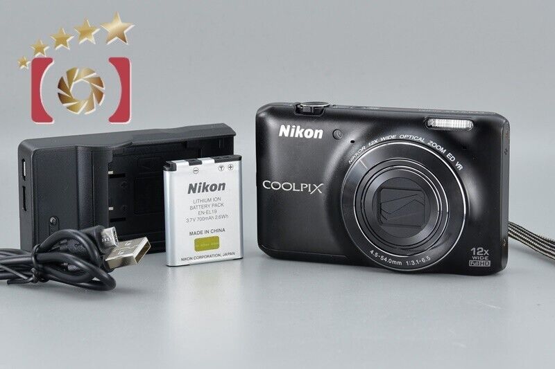Very Good!! Nikon COOLPIX S6400 Black 16.0 MP Digital Camera