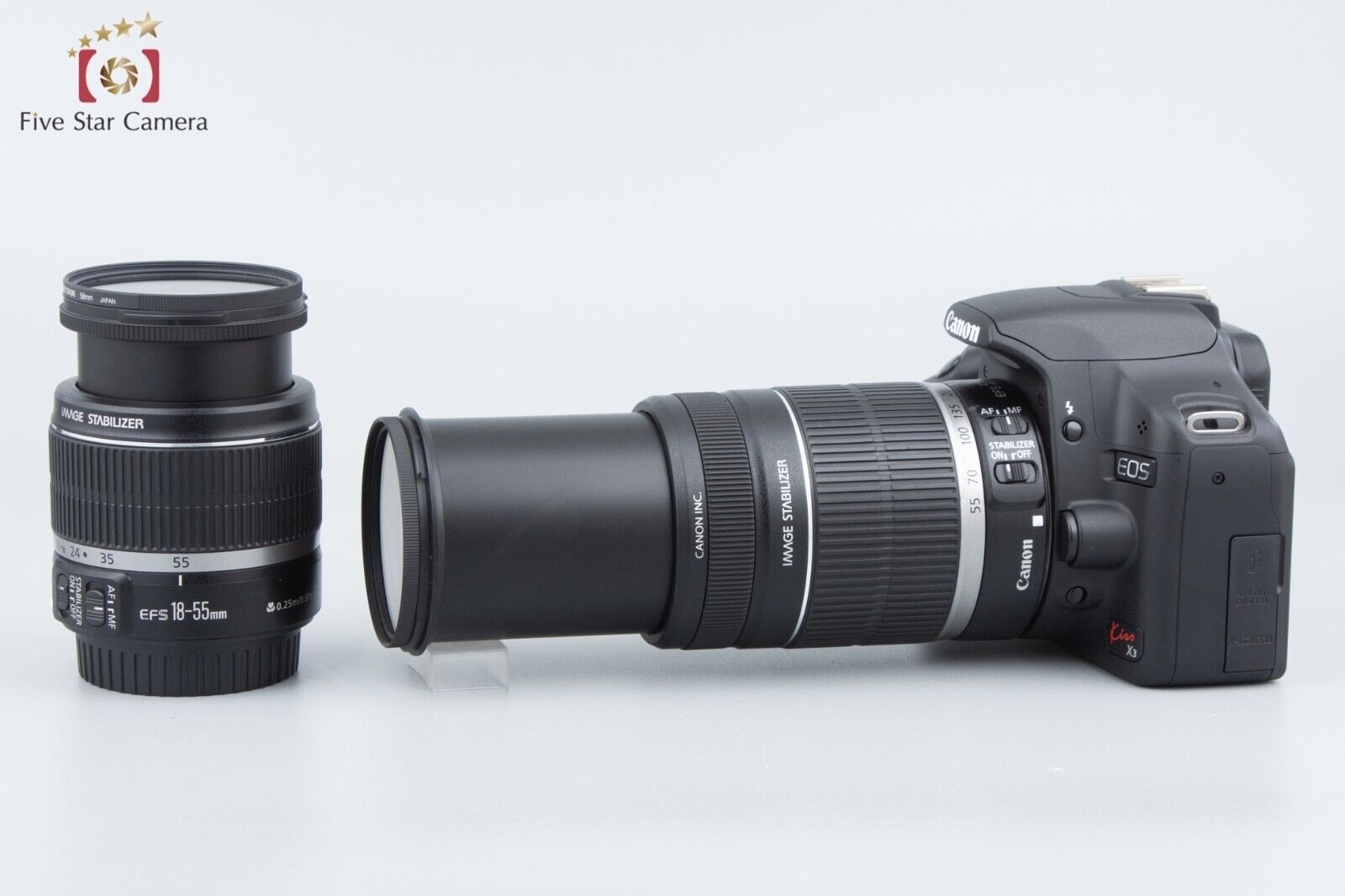 "Count 874" Canon EOS Kiss X3 / Rebel T1i / 500D 15.1MP EF-S 18-55 55-250 Lenses