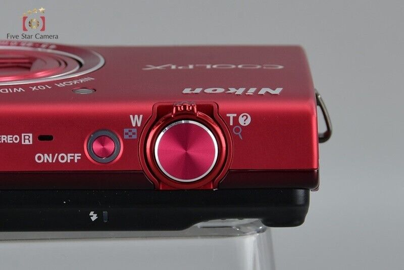 Near Mint!! Nikon COOLPIX S6200 16.0 MP Brilliant Red Digital Camera w/Box