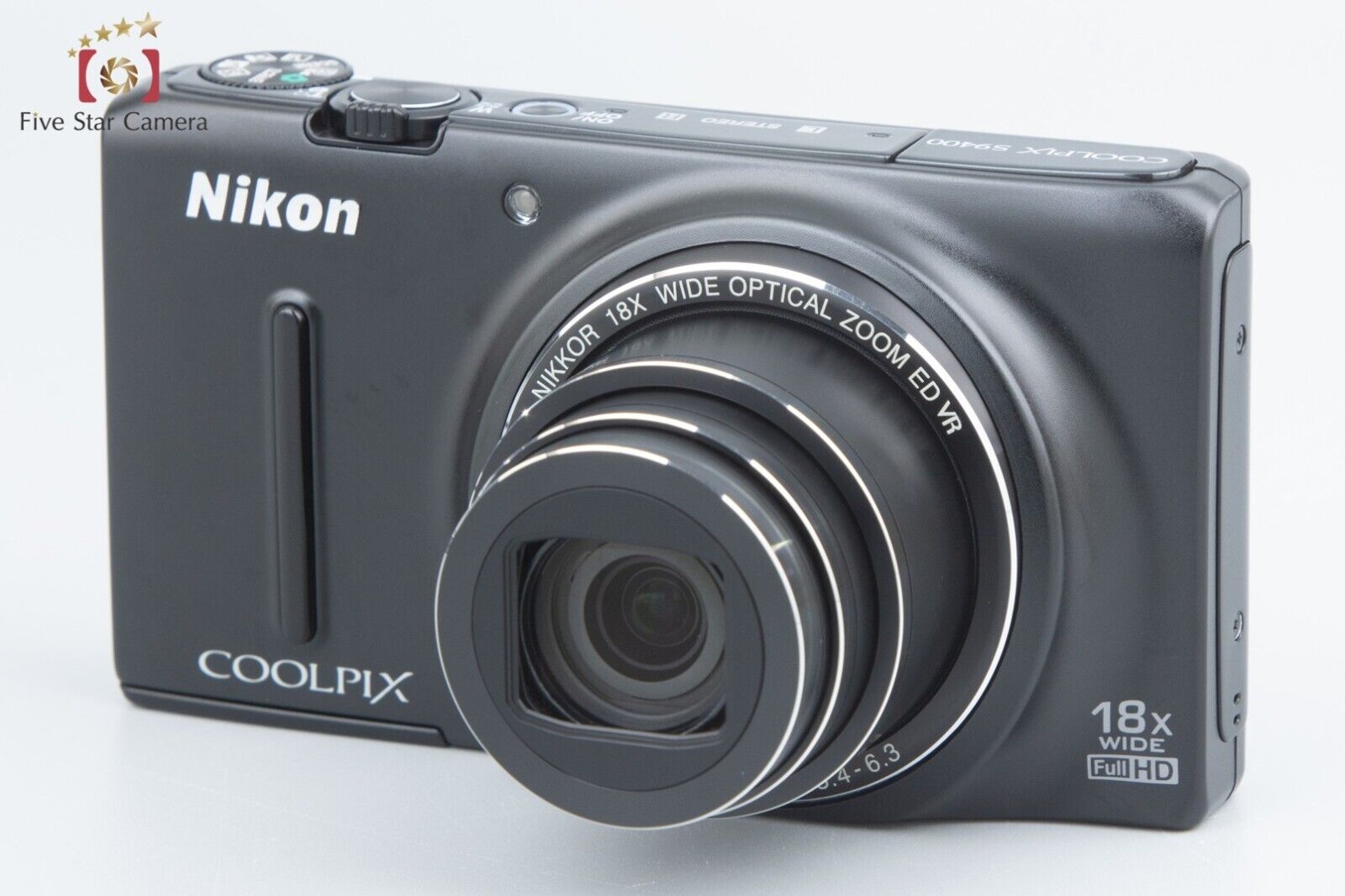 Excellent!! Nikon COOLPIX S9400 Matte Black 18.1 MP Digital Camera