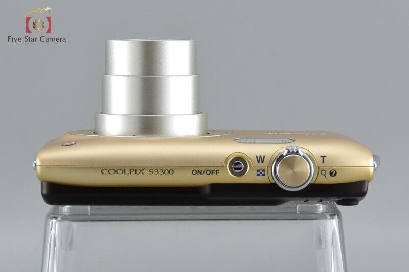 Very Good!! NIkon COOLPIX S3300 Gold 16.0 MP Digital Camera