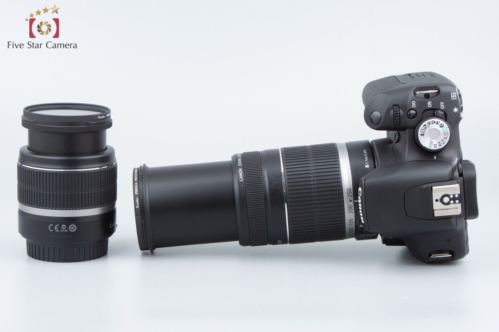 "Count 874" Canon EOS Kiss X3 / Rebel T1i / 500D 15.1MP EF-S 18-55 55-250 Lenses