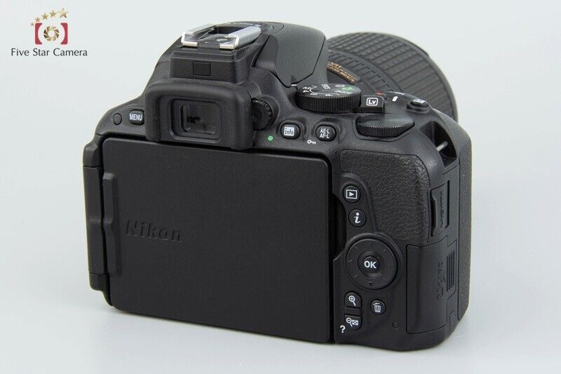 "Count 2,781" Nikon D5500 Black 24.2 MP DSLR Camera 18-140 VR Lens w/ Box