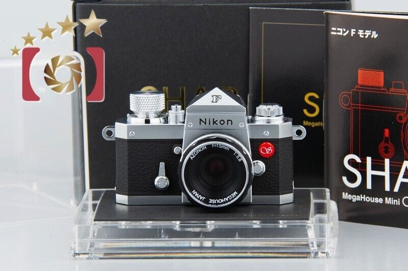 Mint!! MEGA HOUSE SHARAN Nikon F Eye Level Silver Model w/ Box