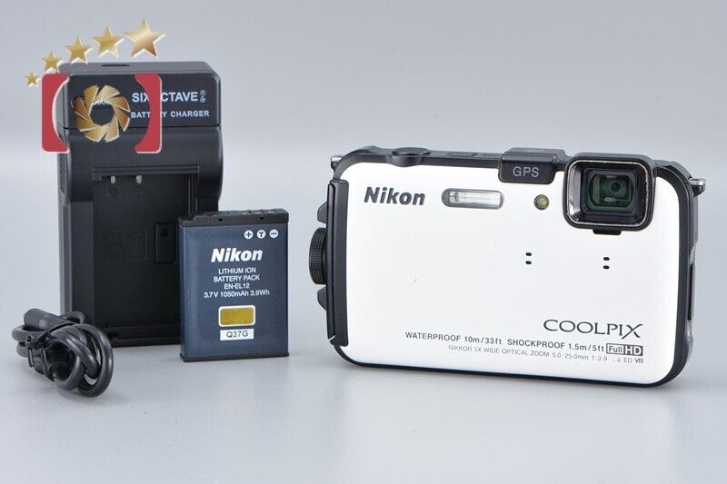 Nikon COOLPIX AW100 White 16.0 MP Digital Camera