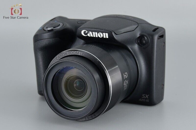 Very Good!! Canon PowerShot SX420 IS Black 20.0 MP Digital Camera