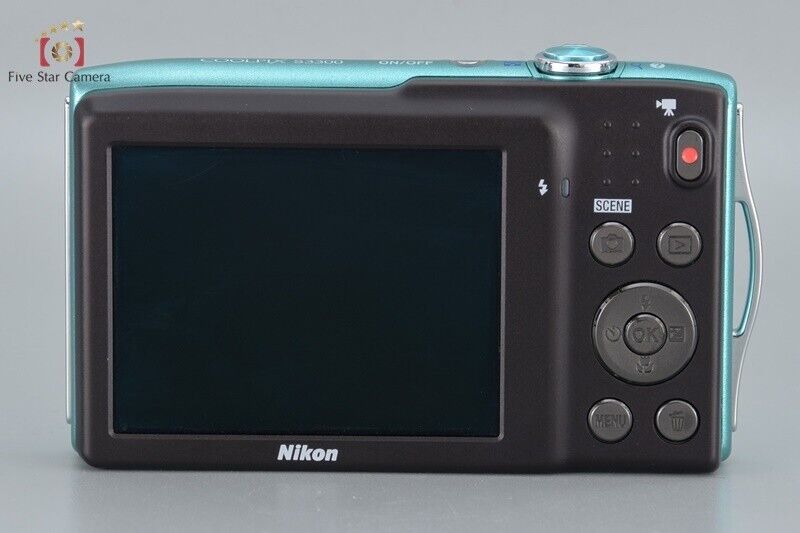 Excellent!! NIkon COOLPIX S3300 Mint Green 16.0 MP Digital Camera