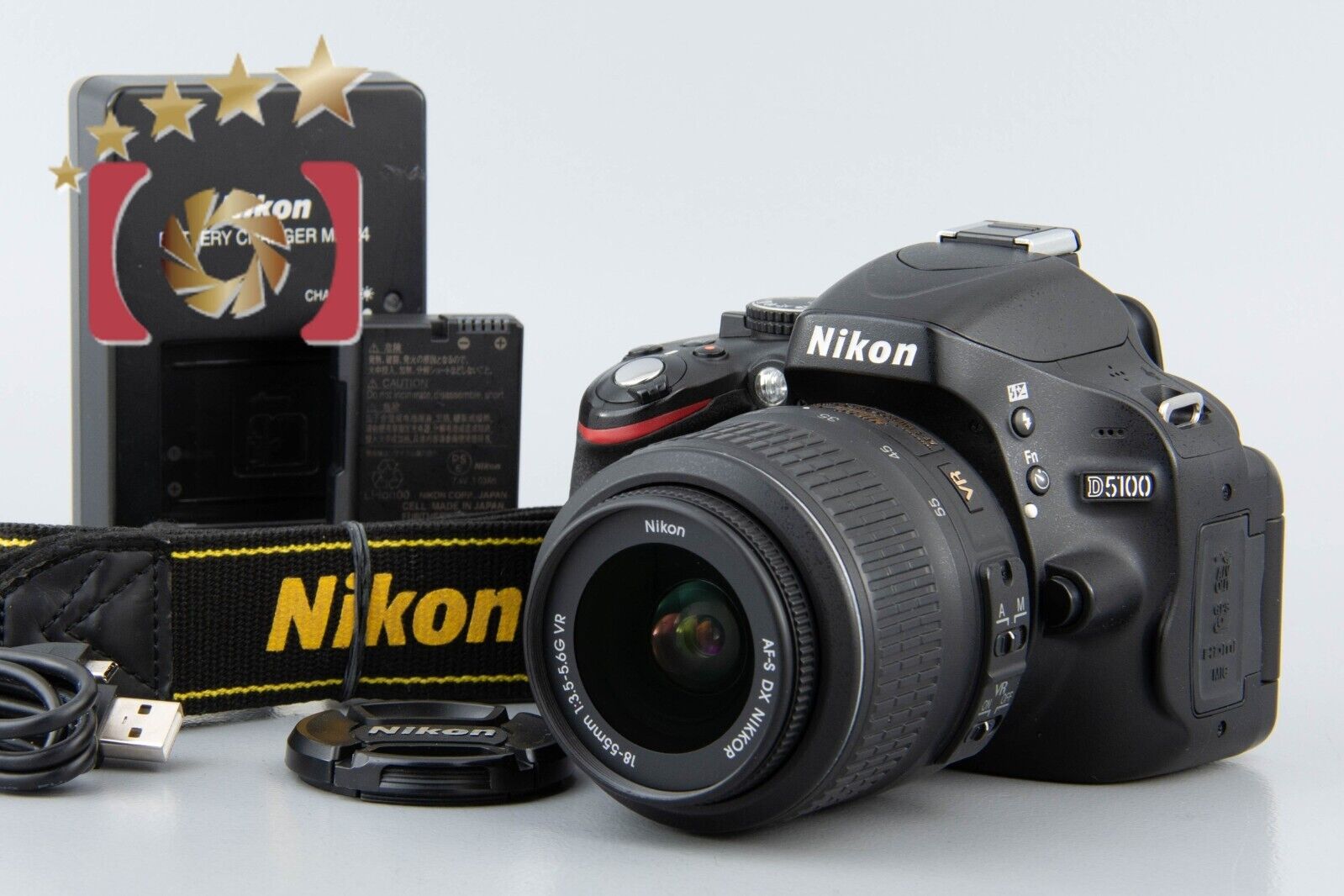 Nikon D5100 16.2 MP SLR Digital Camera 18-55mm VR Lens