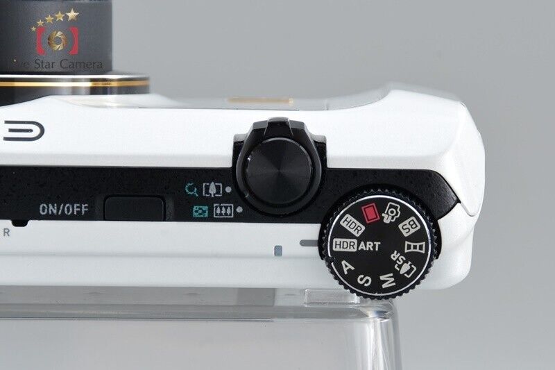 Very Good!! CASIO EXILIM EX-ZR200 White 16.1 MP Digital Camera