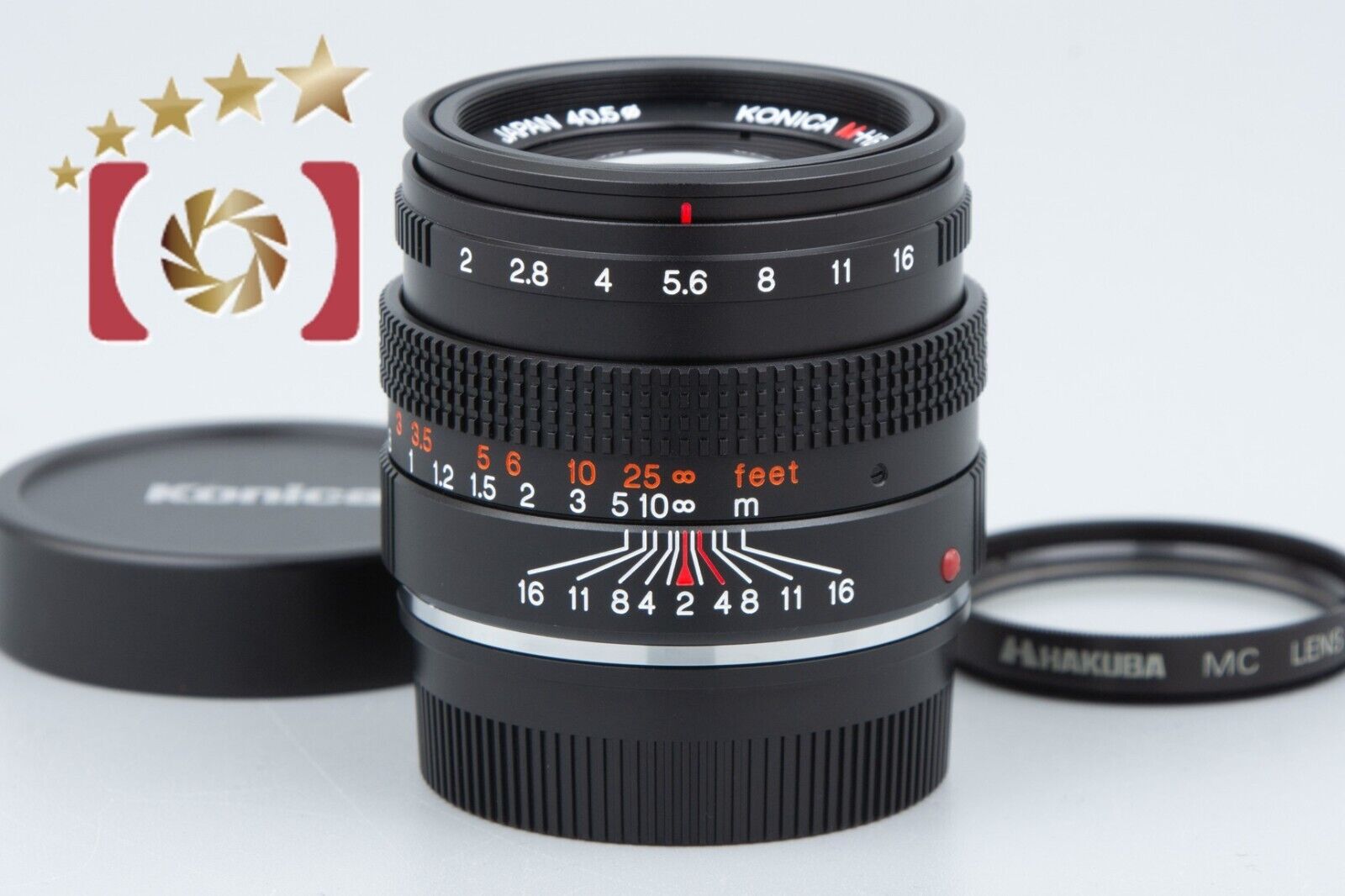 Excellent!! Konica M-HEXANON 50mm f/2 Leica M Mount Lens