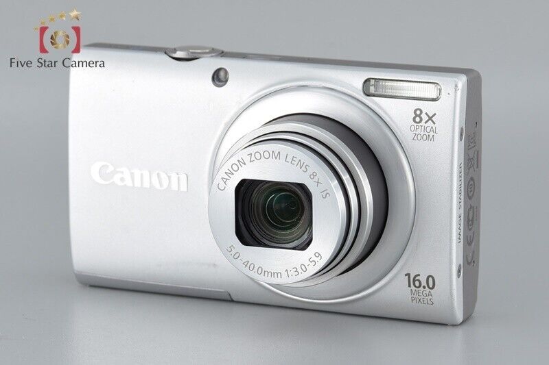 Very Good!! Canon PowerShot A4000 IS Silver 16.0 MP Digital Camera