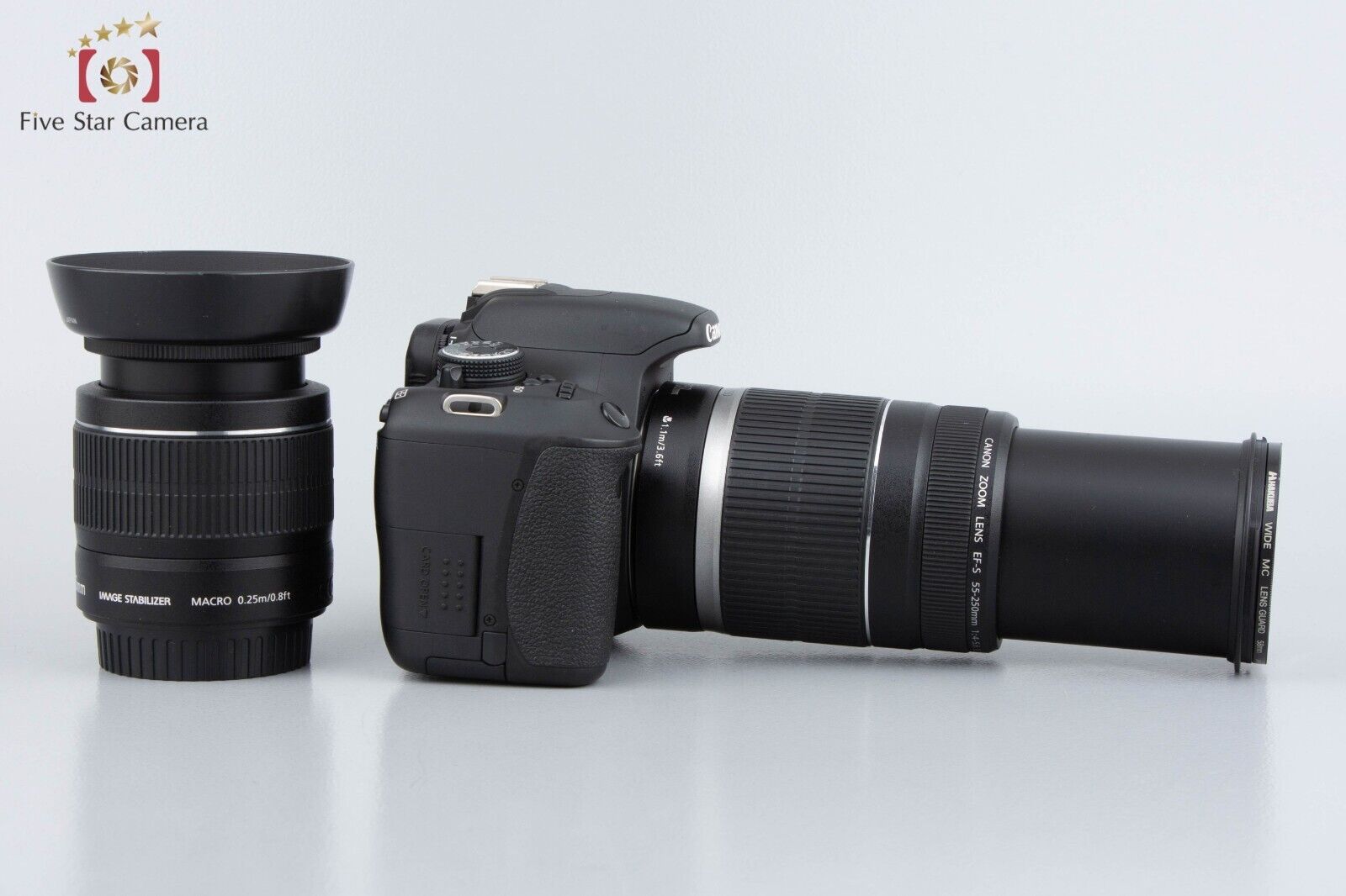 "Count 916" Canon EOS Kiss X5 / Rebel T3i / 600D 18.0MP DSLR 18-55 55-250 Lenses