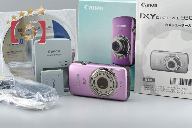 Excellent!! Canon IXY 930 IS Purple 12.1 MP Digital Camera w/Box